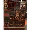 Image 1 : HAND PAINTED CHINOISERIE 4-STEP TANSU CABINET