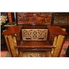 Image 10 : HAND CARVED ASIAN WINE STORAGE/CABINET