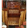Image 7 : HAND CARVED ASIAN WINE STORAGE/CABINET