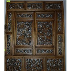 HAND CARVED ASIAN WALL ART
