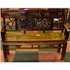 Image 1 : ELMWOOD HALLWAY BENCH W/ INTRICATE CARVING