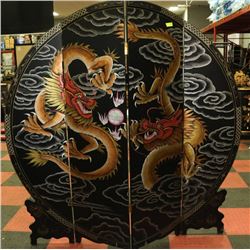 HAND PAINTED 4 PANEL ROOM DIVIDER