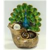 Image 1 : POLYRESIN PEACOCK WATER FOUNTAIN