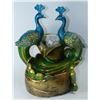 Image 1 : POLYRESIN COUPLES PEACOCK WATER FOUNTAIN