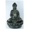 Image 1 : POLYRESIN BUDDHA W/ GLASS BALL WATER FOUNTAIN