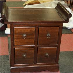 ELMWOOD 4 DRAWER SIDE TABLE