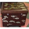 Image 1 : HAND PAINTED DRAGON SQUARE HOPE CHEST