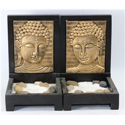 PAIR OF BUDDHA CANDLE HOLDER