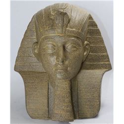 POLYRESIN SANDSTONE EGYPTIAN KING TUT BUST