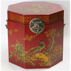 VINTAGE JEWELLERY BOX W/ MIRROR