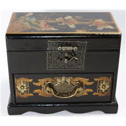 VINTAGE JEWELLERY BOX W/ MIRROR