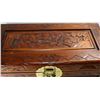 Image 3 : HAND CARVED WOODEN TREASURE BOX