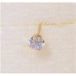 14KT GOLD CUBIC ZIRCONIA NOSE RING