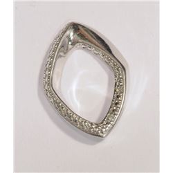 STERLING SILVER DIAMOND PENDANT