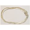 Image 1 : STERLING SILVER TWISTED NECKLACE (App. 11.77g)