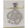 Image 1 : STERLING SILVER CUBIC ZIRCONIA PENDANT