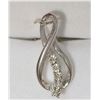 Image 1 : STERLING SILVER DIAMOND PENDANT