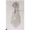 Image 1 : STERLING SILVER JADE PENDANT