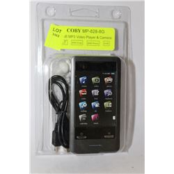 NEW COBY 8 GB MP3 VIDEO PLAYER & CAMERA W/CAMERA