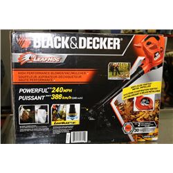 BLACK AND DECKER LEAF BLOWER MULCHER BAGGER