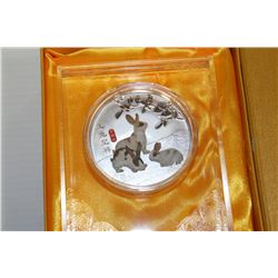 LARGE YEAR OF THE RABBIT COLLECTOR COIN