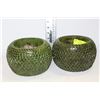 Image 1 : PAIR OF GREEN CACTUS POTS