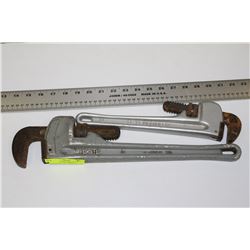 14" MASTERCRAFT & 18" RIDGID ALUMUNUM PIPE WRENCH