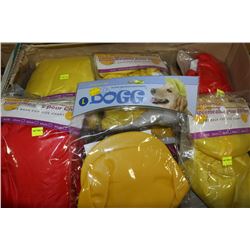 LARGE BOX OF NEW DOGGY RAIN COATS