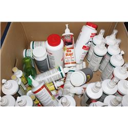 BOX OF PET PEE CLEANING SUPPLIES