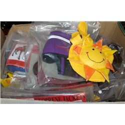 LARGE BOX FULL OF DOG OUTFITS