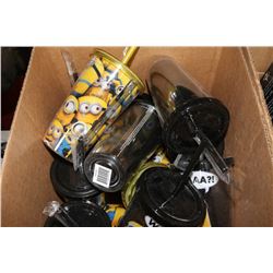 BOX OF DESPICABLE ME DRINKING CUPS