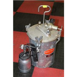 PAINT SPRAYER AND PRESSURE TANK