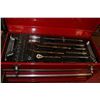 Image 2 : NEW RED STEEL 2 DRAWER TOOL BOX / COMPLETE