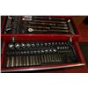 Image 4 : NEW RED STEEL 2 DRAWER TOOL BOX / COMPLETE