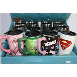 CASE OF 12 NEW COFFEE MUGS