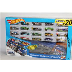 BOX OF 20 NEW HOT WHEEL CARS
