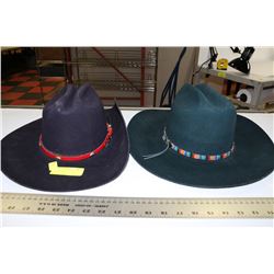 2 ROPER COWBOY HATS SIZE 7 1/8