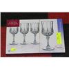 Image 1 : SET OF 4 CRYSTAL GLASSES