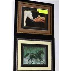 SET OF 2 HORSE PICTURES