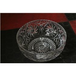 LARGE FOOTED CRYSTAL BOWL