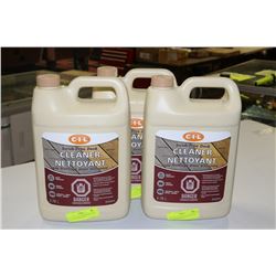 THREE 3.78L JUGS OF SCRUB FREE DECK CLEANER