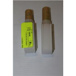 TWO ROLLS OF 1964 SILVER DIMES