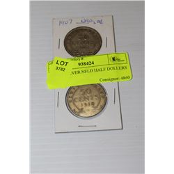 1907,18 SILVER NFLD HALF DOLLARS