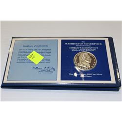 1982 WASHINGTON 1 OZ SILVER DOLLAR