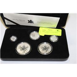 2004 SILVER MAPLE LEAF PRIVY MARK COIN SET