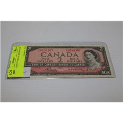 CANADA 1954 2 DOLLAR BANKNOTE