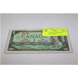 1967 CANADIAN CENTENNIAL 1 DOLLAR BANKNOTE