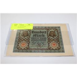 1922 GERMAN 1000 HYPER INFLATION OVERPRINT