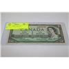 Image 1 : 1954 CANADIAN 1 DOLLAR BANKNOTE
