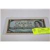Image 1 : 1954 FIVE DOLLAR CANADIAN BANKNOTE